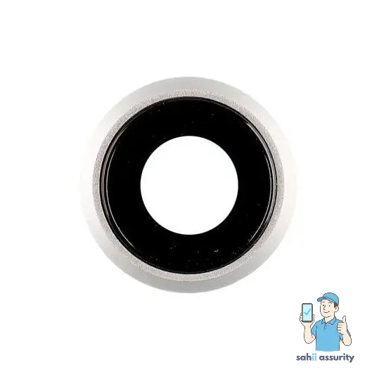 Camera Lens Glass with Frame for Apple iPhone SE 3rd Gen 2022 White thumbnail